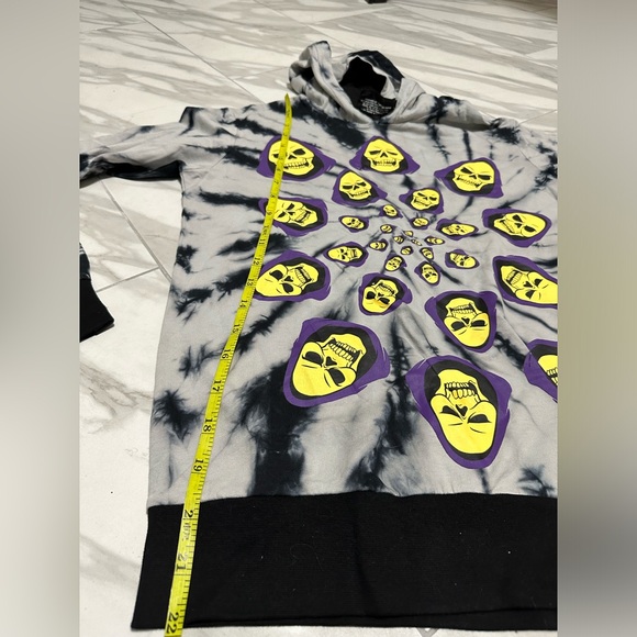 Killstar Masters of the universe skeletor skull reaper tye dye hoodie NEW no tag - Picture 8 of 9